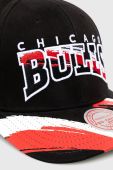 Бавовняна бейсболка Mitchell&Ness CHICAGO BULLS колір чорний з аплікацією