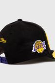 Бавовняна бейсболка Mitchell&Ness LOS ANGELES LAKERS колір чорний візерунок