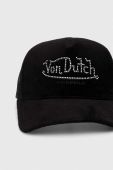 Кепка Von Dutch колір чорний з аплікацією (3434041)