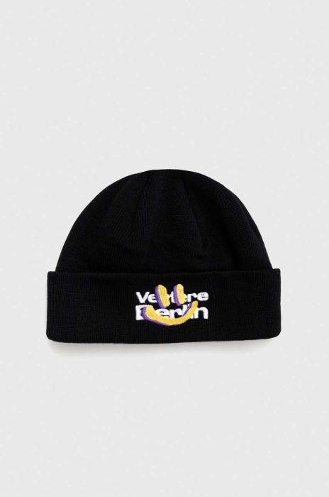 Вовняна шапка Vertere Berlin колір чорний вовна
