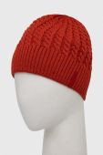 Шапка Montane Windjammer колір червоний з товстого трикотажу вовна