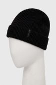 Шапка Montane Brew колір чорний з товстого трикотажу вовна