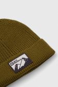 Шапка Jack Wolfskin колір зелений з товстого трикотажу (3537687)