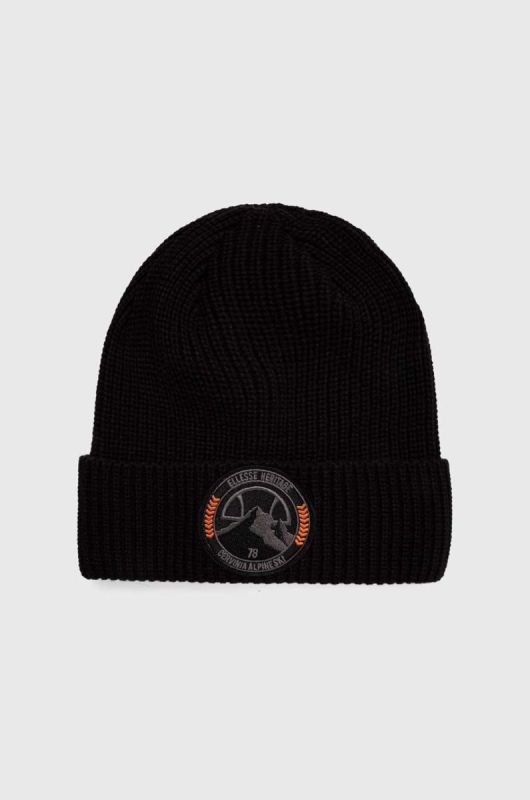 Шапка Ellesse колір чорний з товстого трикотажу (3617544)