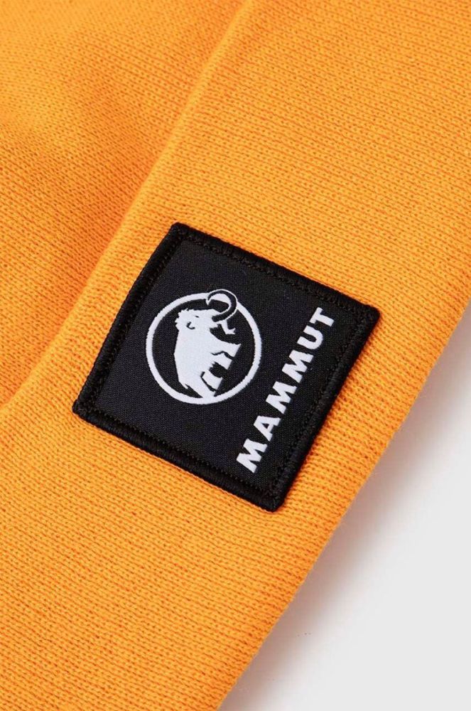 Шапка Mammut Fedoz колір помаранчевий з тонкого трикотажу фото 3