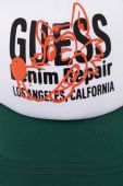 Кепка Guess Originals колір зелений з принтом