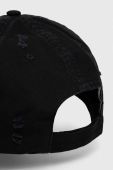 Бавовняна бейсболка Won Hundred колір чорний з аплікацією