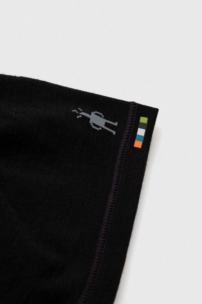 Шапка Smartwool Merino колір чорний з тонкого трикотажу вовна фото 3