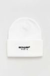 Шапка Sixth June колір білий з товстого трикотажу Шапка Sixth June колір білий з товстого трикотажу
