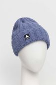 Шапка Burton Plush з товстого трикотажу колір блакитний