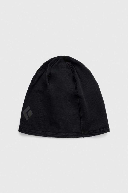 Шапка Black Diamond Active колір чорний з тонкого трикотажу
