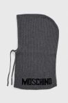 Капор з домішкою вовни Moschino колір сірий Капор з домішкою вовни Moschino колір сірий
