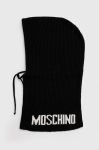 Капор з домішкою вовни Moschino колір чорний Капор з домішкою вовни Moschino колір чорний