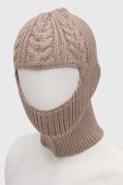 Капор з домішкою вовни Bomboogie колір бежевий (3550361)