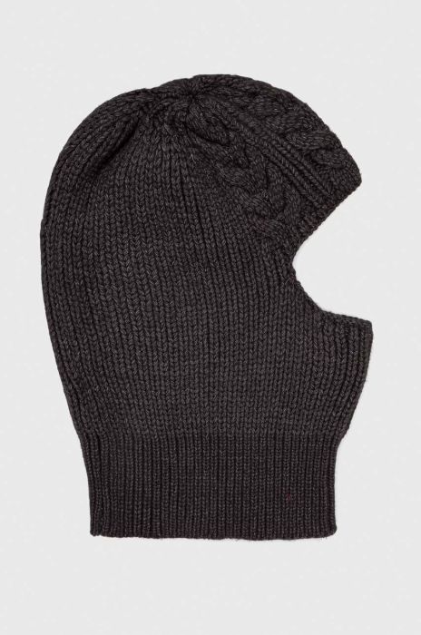 Капор з домішкою вовни Bomboogie колір чорний Капор з домішкою вовни Bomboogie колір чорний