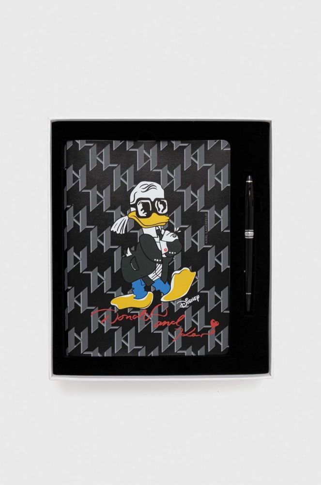 Блокнот Karl Lagerfeld x Disney колір чорний