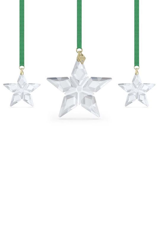 Декоративна підвіска Swarovski Annual Edition Ornament Set 2023 3-pack колір прозорий