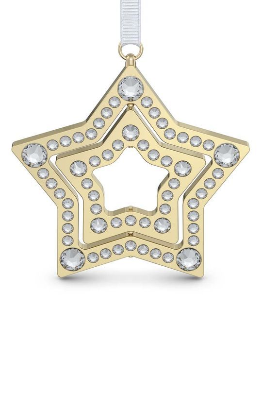 Декоративна підвіска Swarovski Holiday Magic Ornament Star M колір срібний