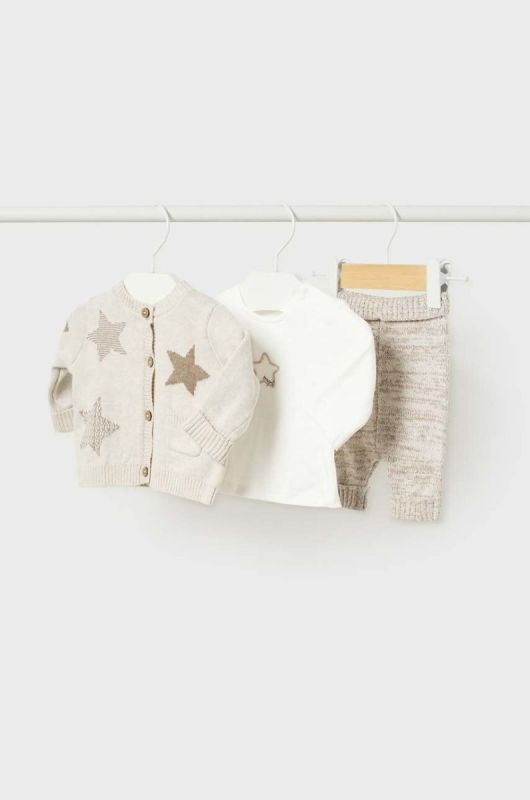 Комплект для немовлят Mayoral Newborn Gift box колір бежевий (3569740) фото 2