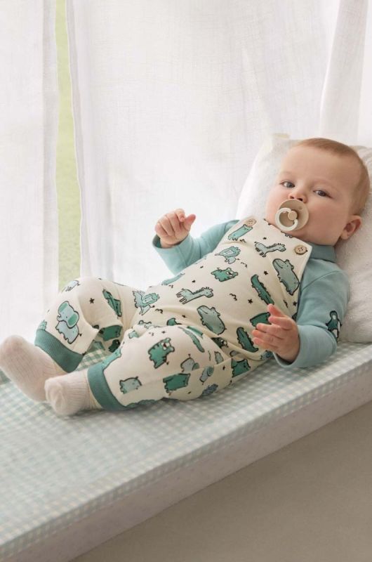 Дитячий бавовняний комплект Mayoral Newborn колір блакитний (3445909)