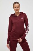 Спортивний костюм adidas жіночий колір бордовий