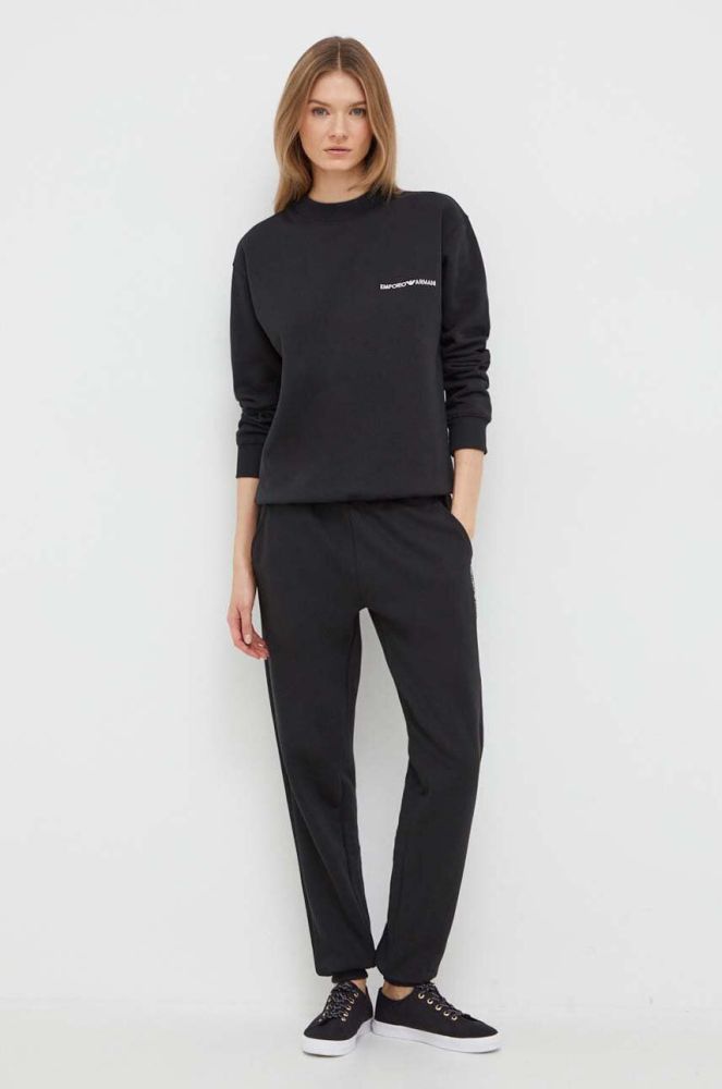 Комплект лаунж Emporio Armani Underwear жіночий колір чорний
