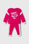 Дитячий бавовняний костюм Guess колір рожевий (3485690)