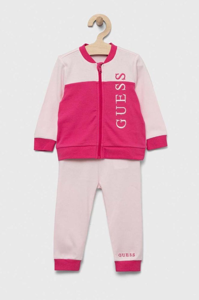 Дитячий бавовняний комплект Guess колір рожевий (3322026)