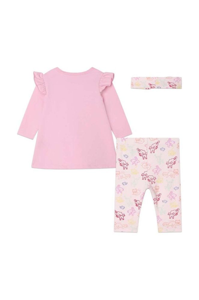 Комплект для немовлят Kenzo Kids колір рожевий фото 2