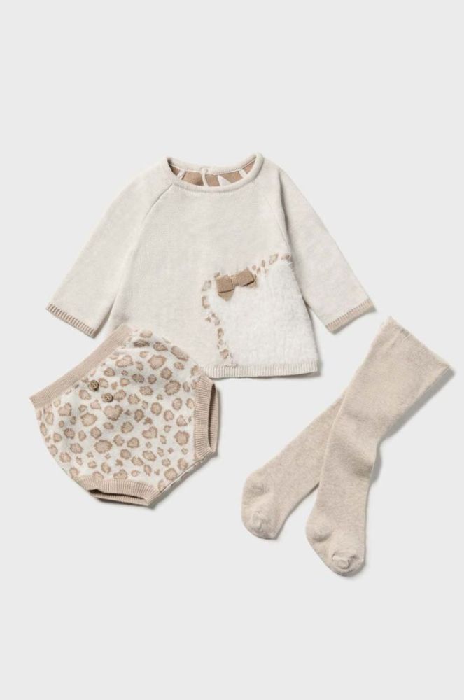Комплект для немовлят Mayoral Newborn Gift box колір бежевий (3569859) фото 2