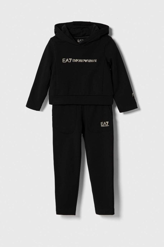 Дитячий спортивний костюм EA7 Emporio Armani колір чорний (3388982)