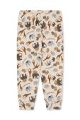 Дитяча бавовняна піжама Konges Sl?jd колір бежевий візерунок