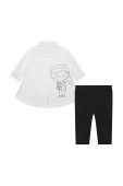 Дитячий бавовняний комплект Karl Lagerfeld колір чорний (3429192)