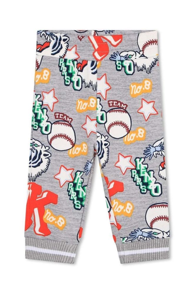 Комплект лаунж Kenzo Kids колір сірий фото 4