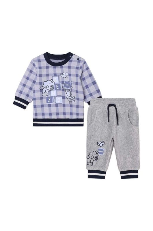 Комплект лаунж Kenzo Kids колір блакитний