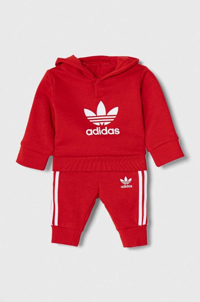 Комплект лаунж adidas Originals колір червоний