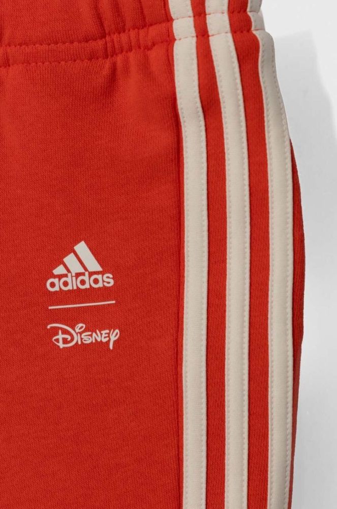 Дитячий спортивний костюм adidas колір бежевий фото 4