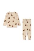 Дитячий бавовняний комплект Konges Sl?jd колір бежевий (3673832)
