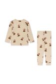 Дитячий бавовняний комплект Konges Sl?jd колір бежевий (3673832)