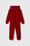 Дитячий бавовняний спортивний костюм United Colors of Benetton колір червоний (3415384)