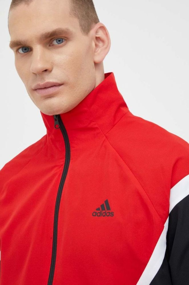 Спортивний костюм adidas чоловічий колір червоний фото 5