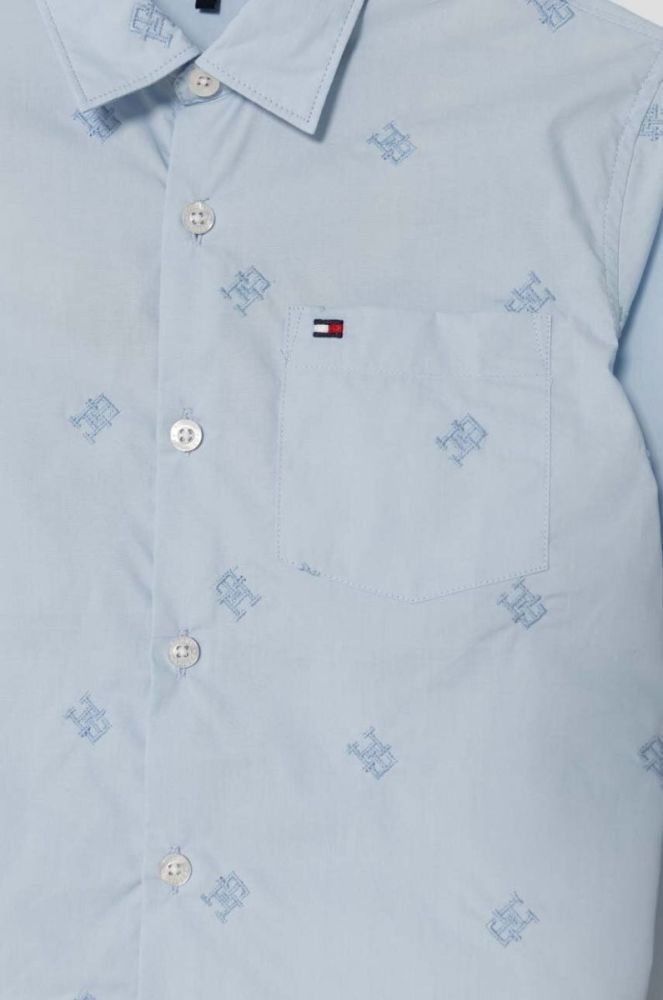 Дитяча бавовняна сорочка Tommy Hilfiger колір блакитний (3462032) фото 3