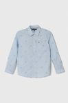 Дитяча бавовняна сорочка Tommy Hilfiger колір блакитний (3462051)