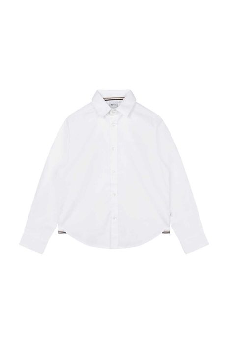 Дитяча бавовняна сорочка BOSS колір білий (3408898)