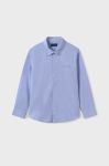 Дитяча бавовняна сорочка Mayoral колір блакитний (3408924)