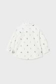 Бавовняна сорочка для немовля Mayoral колір білий (3429131)