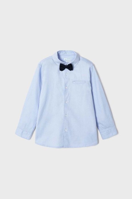 Дитяча бавовняна сорочка Mayoral колір блакитний (3422070)