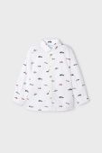Дитяча бавовняна сорочка Mayoral колір білий (3419975)