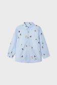 Дитяча бавовняна сорочка Mayoral колір блакитний (3419963)