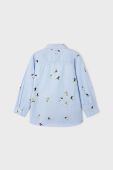 Дитяча бавовняна сорочка Mayoral колір блакитний (3419963)